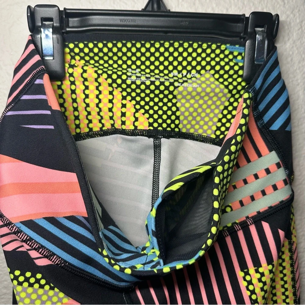 Under Armour Small multi-neon-color compression leggings - Picture 4 of 5